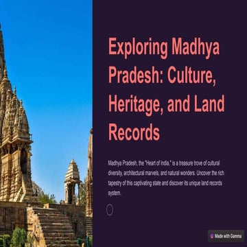 Exploring-Madhya-Pradesh-Culture-Heritage-and-Land-Records.pptx