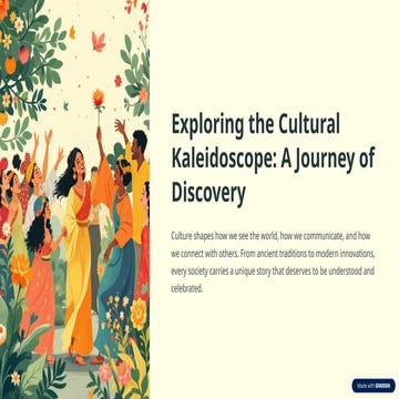 Exploring the Power of Cultural Activities in Shaping Identity and ...