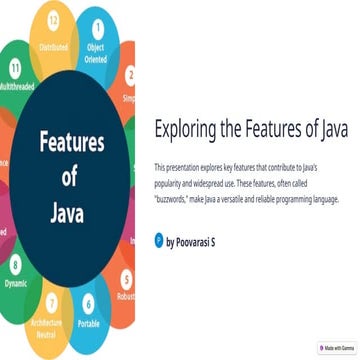 Exploring-the-Features-of-Java. characters | PPT