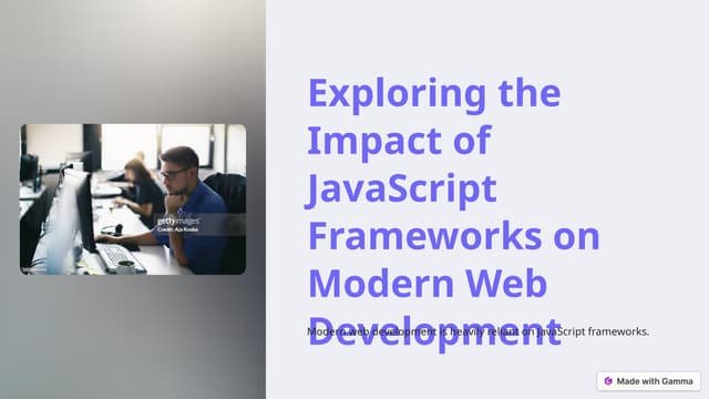 The Critical Impact of JavaScript Frameworks on Modern Web Experiences ...