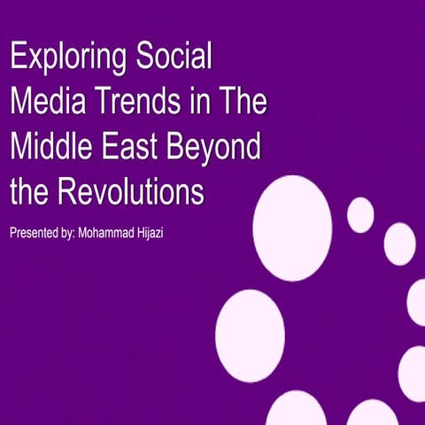 Exploring Social Media Trends in MENA beyond the revolutions
