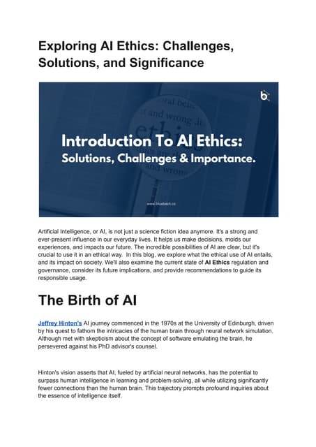 Exploring AI Ethics_ Challenges, Solutions, and Significance