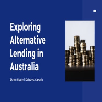 Exploring Alternative Lending in Australia