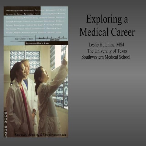 Exploring A Medical Career