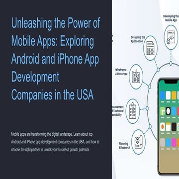 Exploring Android and iPhone App Development Companies in the USA
