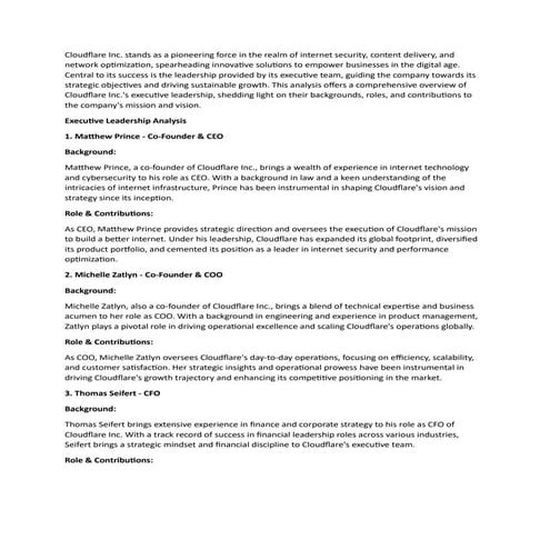 Exploring Cloudflare Inc.'s Executive Team An In-depth Analysis.pdf