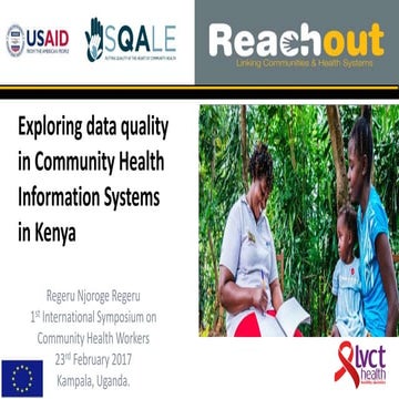 Exploring data quality in Community Health Information Systems in Kenya