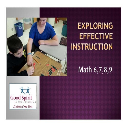 Exploring effective instruction pdf