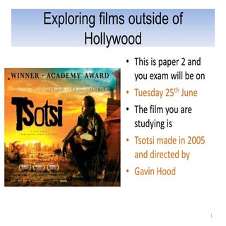 Exploring films outside of hollywoo...