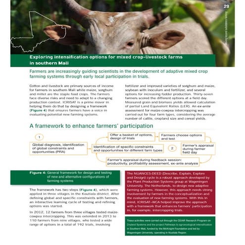 Exploring intensification options for mixed crop livestock farms in southern ...