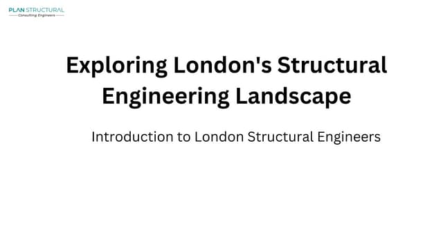 Plan structural consulting engineers