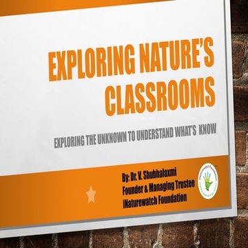 Exploring Nature's Classroom