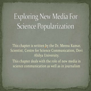 new media and science communication