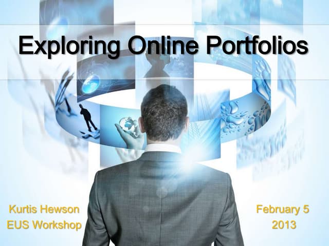 Exploring online portfolios