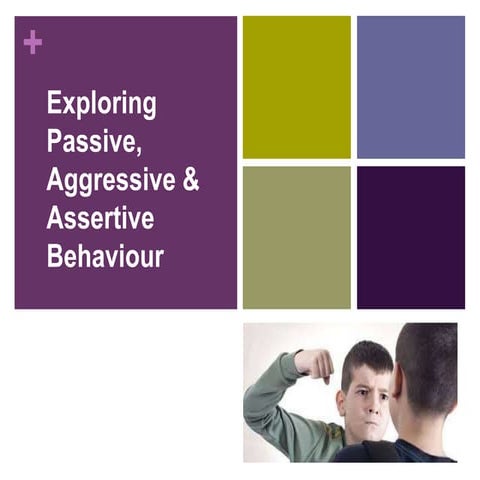 Exploring passive, aggressive and assertive behaviour