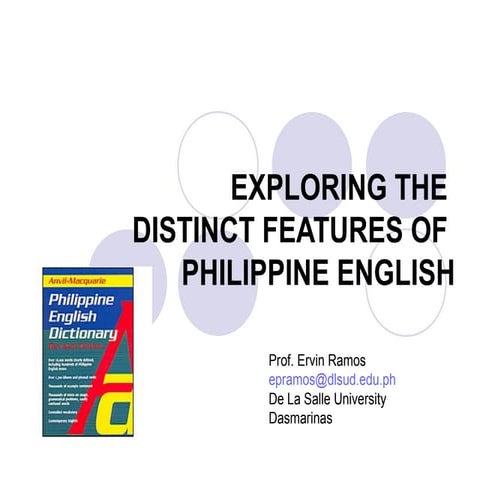Exploring Philippine English