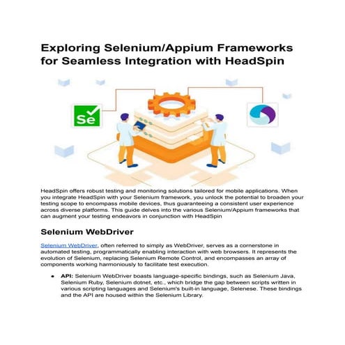 Exploring Selenium_Appium Frameworks for Seamless Integration with ...