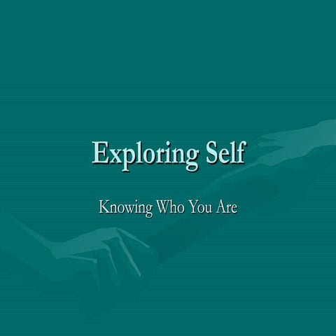 Exploring self