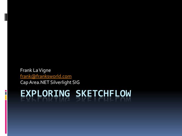 Exploring Sketch Flow