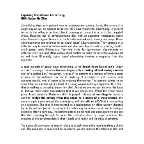 Exploring social issue advertising teacher draft