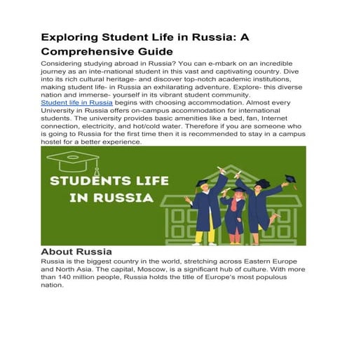 Exploring Student Life in Russia_ A Comprehensive Guide.docx