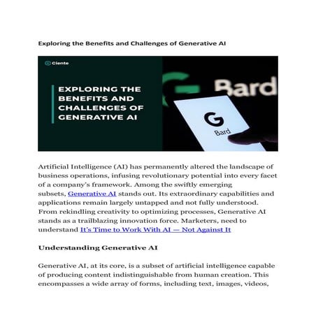 Exploring the Benefits and Challenges of Generative AI.pdf