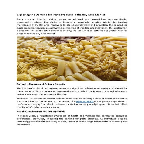 our Guide to Enjoying Gustora Foods Pasta | PPTX