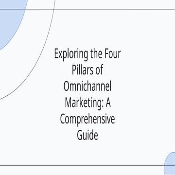 Exploring the Four Pillars of Omnichannel Marketing A Comprehensive ...