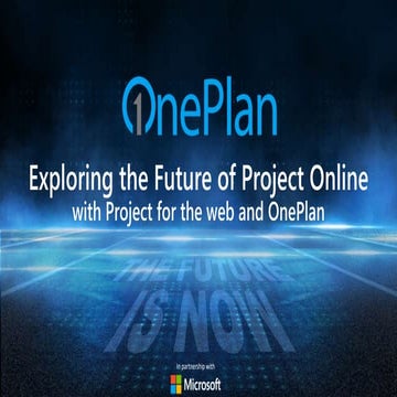 Exploring the Future of Project Online with Project for the Web and OnePlan