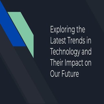 Latest Technology Trends and Updates 2023 | PPTX
