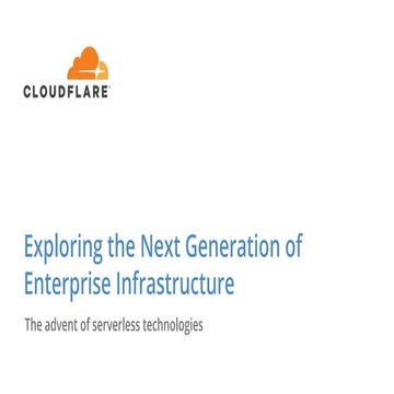 The Advent of Serverless Technologies