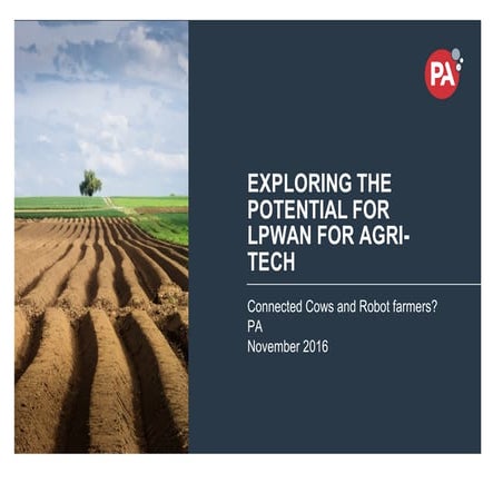 Exploring the potential for LPWAN for agri-tech
