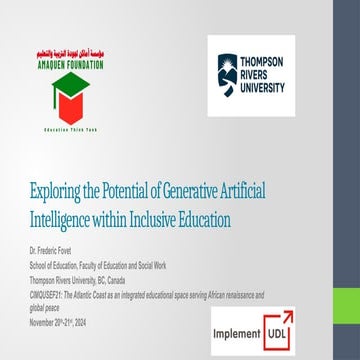 Exploring the Potential of Generative Artificial Intelligence within Inclusiv...