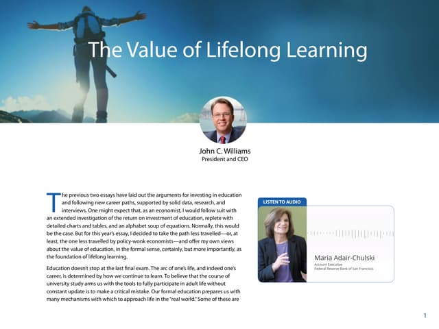 Exploring the Value of Lifelong Lea...
