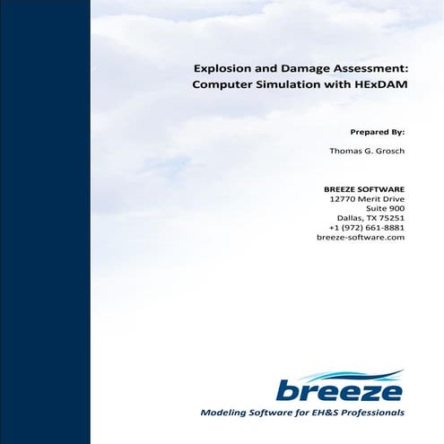 Explosion Modeling and Damage Assessment Software | PDF