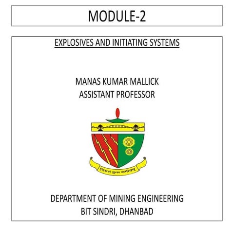Explosives and its classification | PDF