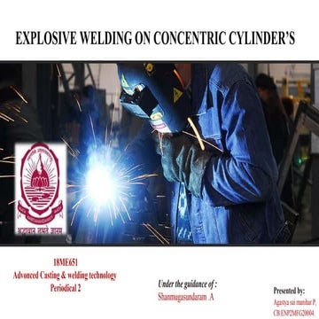 Explosive welding