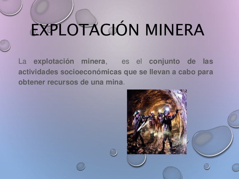 Explotacion minera vdc Explotacion minera vdc