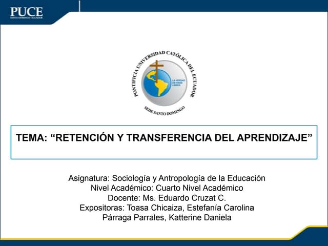 Exposición del Aprendizaje