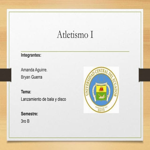 Lanzamiento de bala y disco UCE