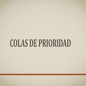 Arboles y Colas de Prioridad en Java