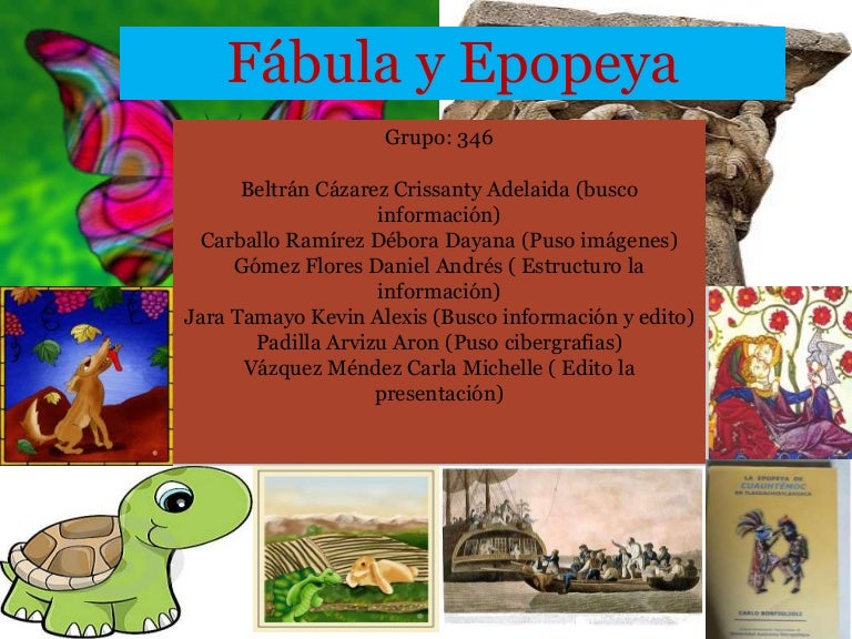 Expo. fabula y epopeya