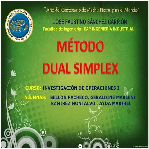 Expo 2   método dual simplex