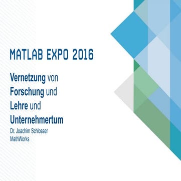 Vernetzung von Forschung und Lehre und Unternehmertum 