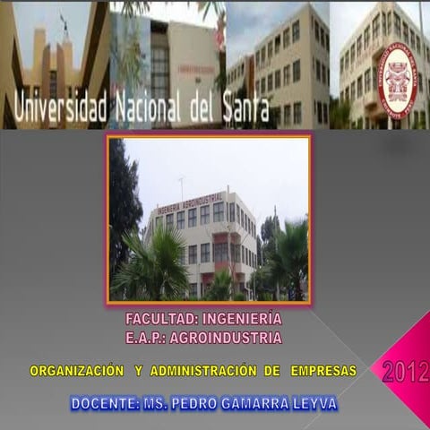 ORGANIZACION Y ADMINISTRACION EMPRESARIAL