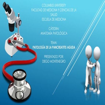 PATOLOGÍA DEL PÁNCREAS - PANCREATITIS AGUDA