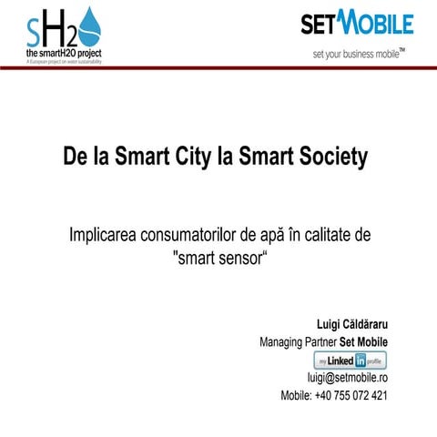 De la smart city la smart society