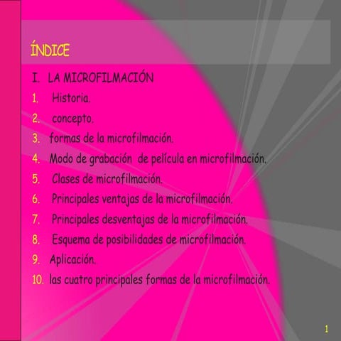 Microfilm (terminos rollos, etapas de microfilmacion) - ucss | PDF