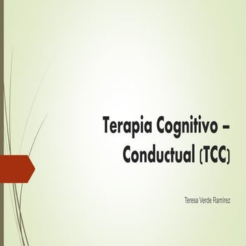 Expo! cognitiva conductual.