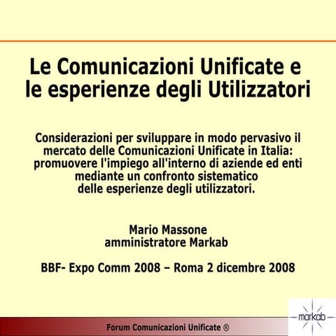 Expocomm Mario Massone